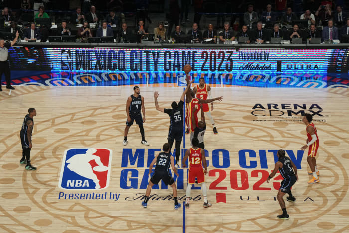 The Orlando Magic and Atlanta Hawks played in Mexico City's Arenea CDMX in an effort to promote the NBA internationally.